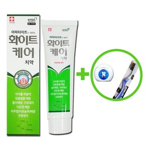 네오 화이트케어 치약 미백치약 [칫솔o치실 증정], 200g, 1개