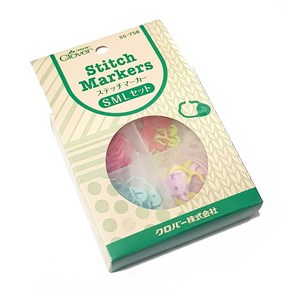 쏘잉스타 크로바 스티치 마커 세트 단수표시링 단수링 세트 55-758, 혼합색상, 1개