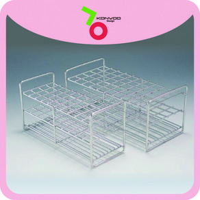 스텐 시험관대 시험관랙 18mm x 40hole (15ml 원심관용)
