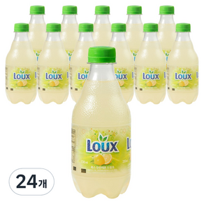 LOUX 탄산레몬 드링크, 330ml, 24개