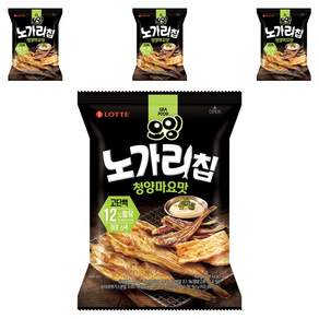 LOTTE 樂天 明太魚餅乾 青陽辣椒 美乃滋口味 60g 4包
