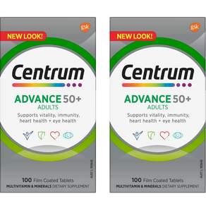 센트룸 어드밴스 성인용 멀티비타민 50+ 타블렛, 100정, 2개