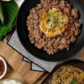 [고기듬뿍] 해돈채 소불고기 간장 불백 전골 밀키트 간편 캠핑요리 반찬, 1개, 500g