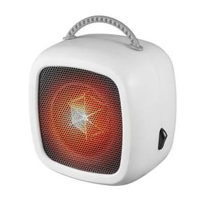 Detao 휴대용 PTC 온풍기 전기 히터 가정용 소형 저소음 온풍기 2단계 온도 조절, 화이트, NJKD6005