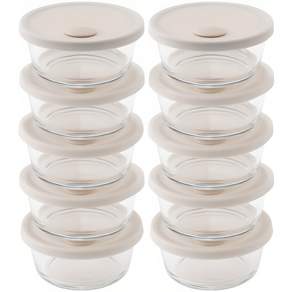코지 전자레인지용 내열유리 냉동 밥보관용기 밥용기 10개 320ml, 1세트, 320ML 10p