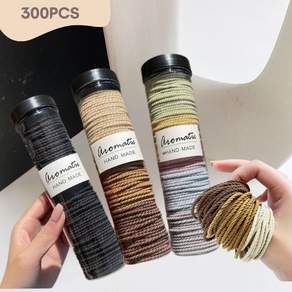 고탄력 대용량 여성 머리끈 300개 세트