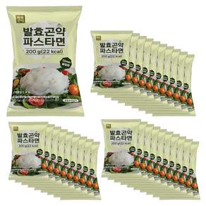 100g당 11kcal 빼빼곤약 발효곤약파스타면200g, 200g, 30개
