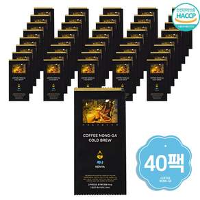 신선한 커피농가 더치커피 파우치 케냐AA, 40ml, 1개입, 40개