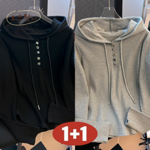 오스틱니 100kg까지 빅사이즈 1+1 여성 봄가을 날씬해 보이는 편안한 니트 외출용 겨울 긴팔 맨투맨