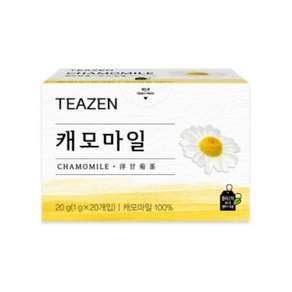티젠 캐모마일 허브차 20티백, 1g, 20개입, 1개