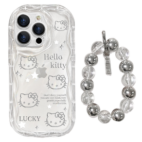BuyChoo 헬로키티 5마리 디자인 투명 휴대폰 케이스