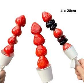 탕후루 꼬치 28cm 오뎅 떡 닭꼬치 대나무 꼬지 500개(1봉), 대나무꼬지 4.0mm×28cm[500개], 1개, 500개입