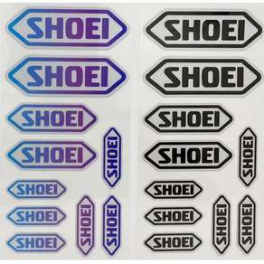 바이크스티커 바이크데칼 헬맷스티커 오토바이스티커, 4.SHOEI 스티커 / 블랙 (글자 화이트)