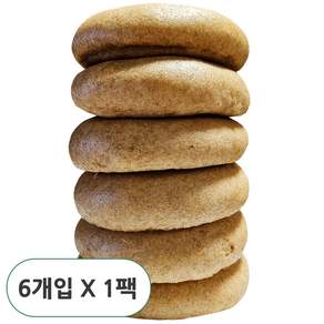 달다 무설탕 통밀 100% 플레인 베이글 당일생산 수제베이글, 6개, 110g