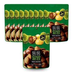 통통알밤 70g x 10봉 밤100%, 없음, 10개