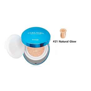 이너프 콜라겐 아쿠아 에어 쿠션 파운데이션 Enough Collagen Aqua Air Cushion 15gr, 21 Natural Glow, 1개