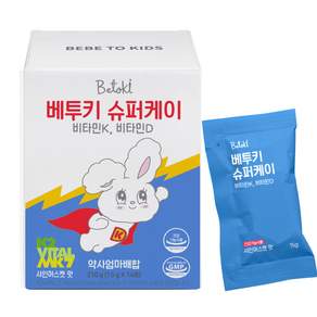 베투키 슈퍼케이 비타민K 비타민D 키즈 아르기닌 키성장 영양제 포켓젤리, 1개, 14회분