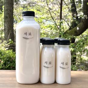 서로 쌀요거트 플레인 무가당 무유당 비건, 4, 1L