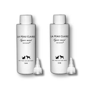 수의사가 만든 강아지 귀세정제 안심 성분 저자극 라퓨클레르, 2개, 120ml