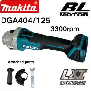 마키타 DGA404 무선 앵글 연마기 18V 브러시리스 모터 다기능 연삭 절단기 전동 공구 125mm 3300rpm, 1)125MM, 1개