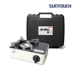 썬터치 가스버너 리빙온 블랙앤화이트 미니 가스레인지/국내제조/휴대용/캠핑용, 1개