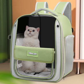 고양이 강아지 이동가방 가방 백팩, 1개, 그레이