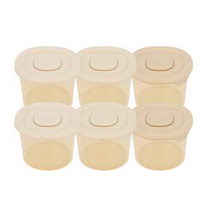 베이비팜 실리콘 이유식 한끼 소분 토핑이유식 냉장 냉동 이중 밀폐 보관 용기, 6개, 혼합, 120ml
