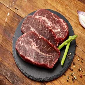 [유명프레시] 소고기 부채살 스테이크 구이용 캐나다산 1kg, 500g, 2개