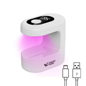 SmilingShark 공식스토어 젤네일램프 충전식 휴대용 UV&LED 젤램프 경화 레진 무선 네일아트 젤네일스티커