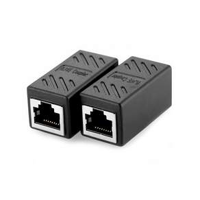 RJ45 고급형 랜커플러 랜중계기 랜선연결 1대1, 1개, 흑색