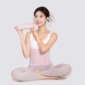 모어바디 슬림랩 (SlimWrap) 복부 뱃살 지방연소밴드, 1개, Soft Pink
