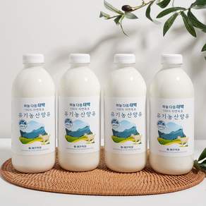 세진목장 유기농 산양유 /산양유단백질 산양유100% 친환경, 1L, 4개