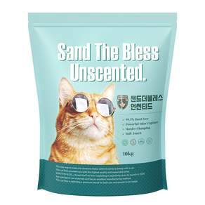 샌드더블레스 고양이모래 10kg, 1개, 10L, 무향, 언씬티드 리뉴얼 10kg