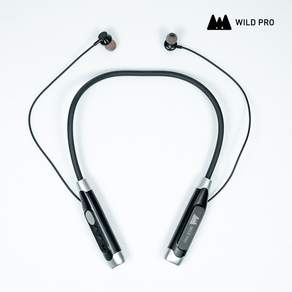 와일드프로 MT-C02 넥밴드 블루투스 무선 이어폰 MP3재생 한국어음성, 블랙