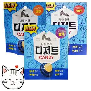 너를위한디저트 고양이사탕 캔디 부착식 고양이음수량 증진템 3.5g 참치/연어/닭고기 사은품증정, 7.5g, 1개
