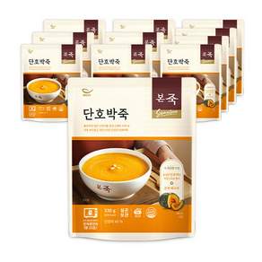 본죽 데워서 바로 먹는 단호박죽, 330g, 11개