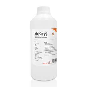 크로바 바이오 에탄올 불멍 난로 연료 캠핑 버너, 바이오에탄올 1L, 1개