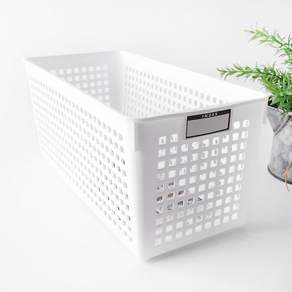 일본 이노마타 네임바스켓 슬림 SLIM 4581 (주방용품 정리 바스켓), 1개, 화이트