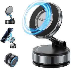 AFEAST E28 차량용 핸드폰거치대 차량 대쉬보드 360° 회전 거치대, Metal Gray, 블랙, 1개