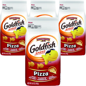 페퍼리지팜 골드피시 베이크드 스낵 크래커 피자, 피자(Pizza), 4개, 187g