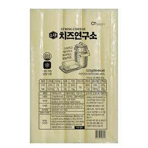 노랑 치즈 연구소 모짜렐라 치즈 구워먹는 스트링 치즈 320g, 1개