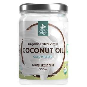 유기농 파머스오리진 엑스트라버진 코코넛오일, 1개, 500ml