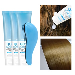 착한팩토리 상한머리 머리영양 강력보습 밀크단백질 90% 헤어 에센스팩 150ml, 3개