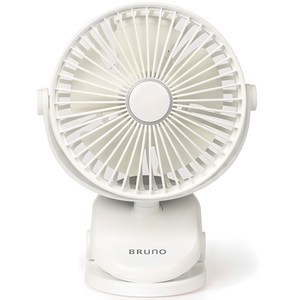 BRUNO 미니 클립팬 선풍기, BCF-2117W, 화이트