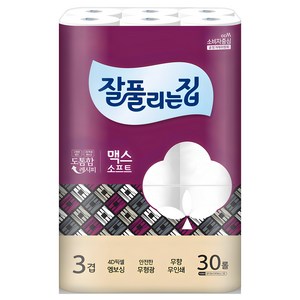 잘풀리는집 맥스소프트 화장지, 30m, 30개입, 1개