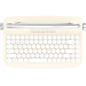 엑토 레트로 미니 블루투스 멀티페어링 무선 텐키리스 키보드, 아이보리, B303