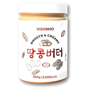 비소뉴 크리미 땅콩버터, 1개, 500g