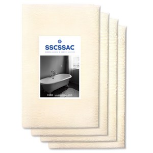 SSCSSAC 롱롱 까슬까슬 샤워 타월, 4개, 1개입, 아이보리