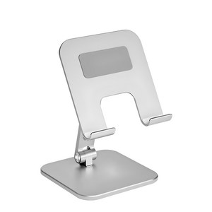 알파플랜 갤럭시탭 아이패드 휴대용 탁상용 태블릿 거치대, 실버, ATH01CR