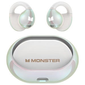 MONSTER몬스터 블루투스 이어폰 귀찌형 스포츠, 화이트, OPEN EAR AC600